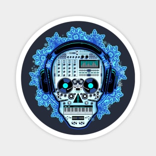 DJ Ice Sugar Skull Magnet